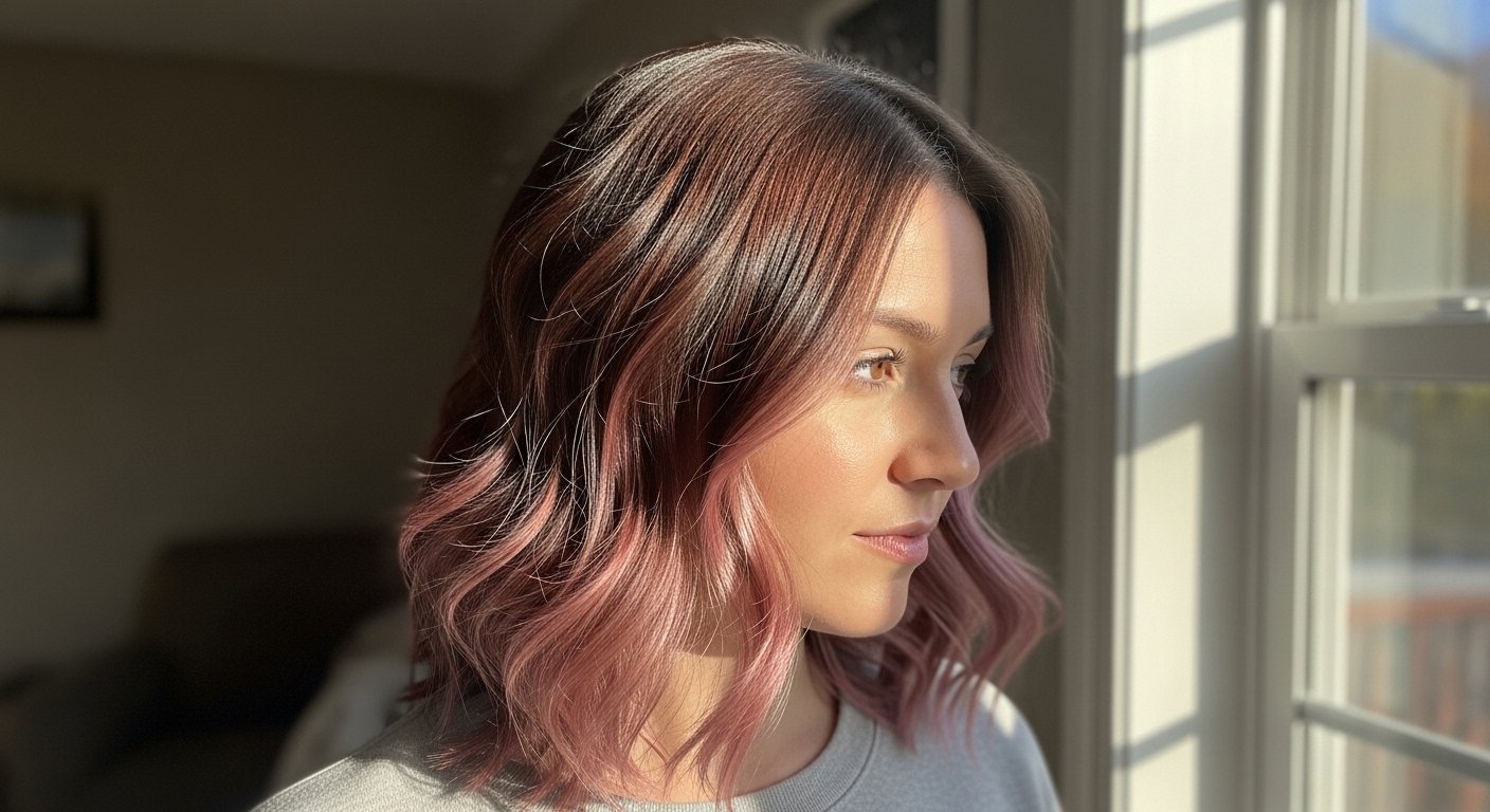 9 Pink Highlights in Brown Hair for Fall To Try