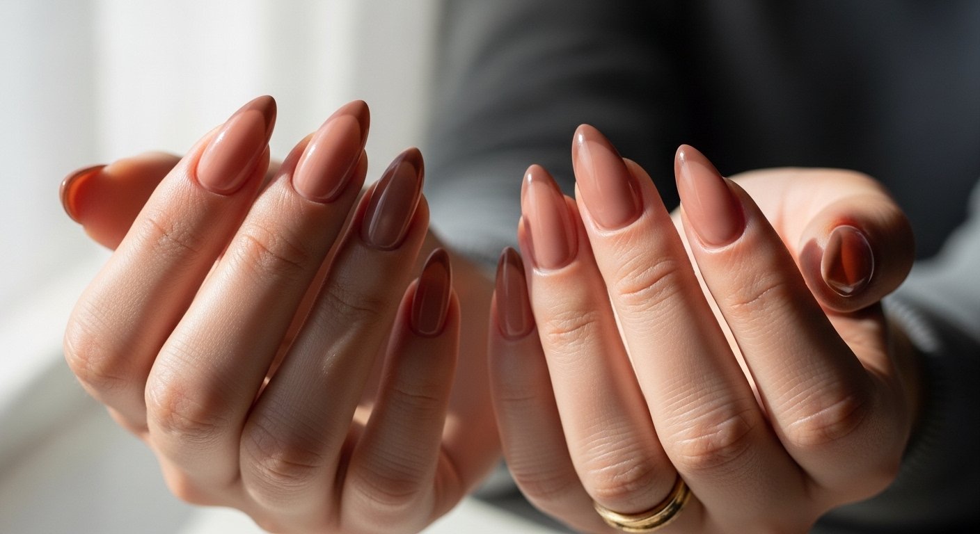 13 Brown French Tip Acrylic Nails To Try