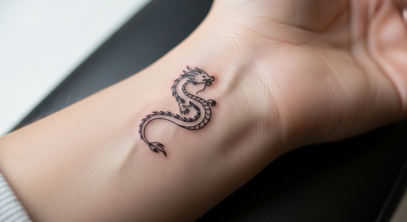 9 Minimalist Small Dragon Tattoos To Save