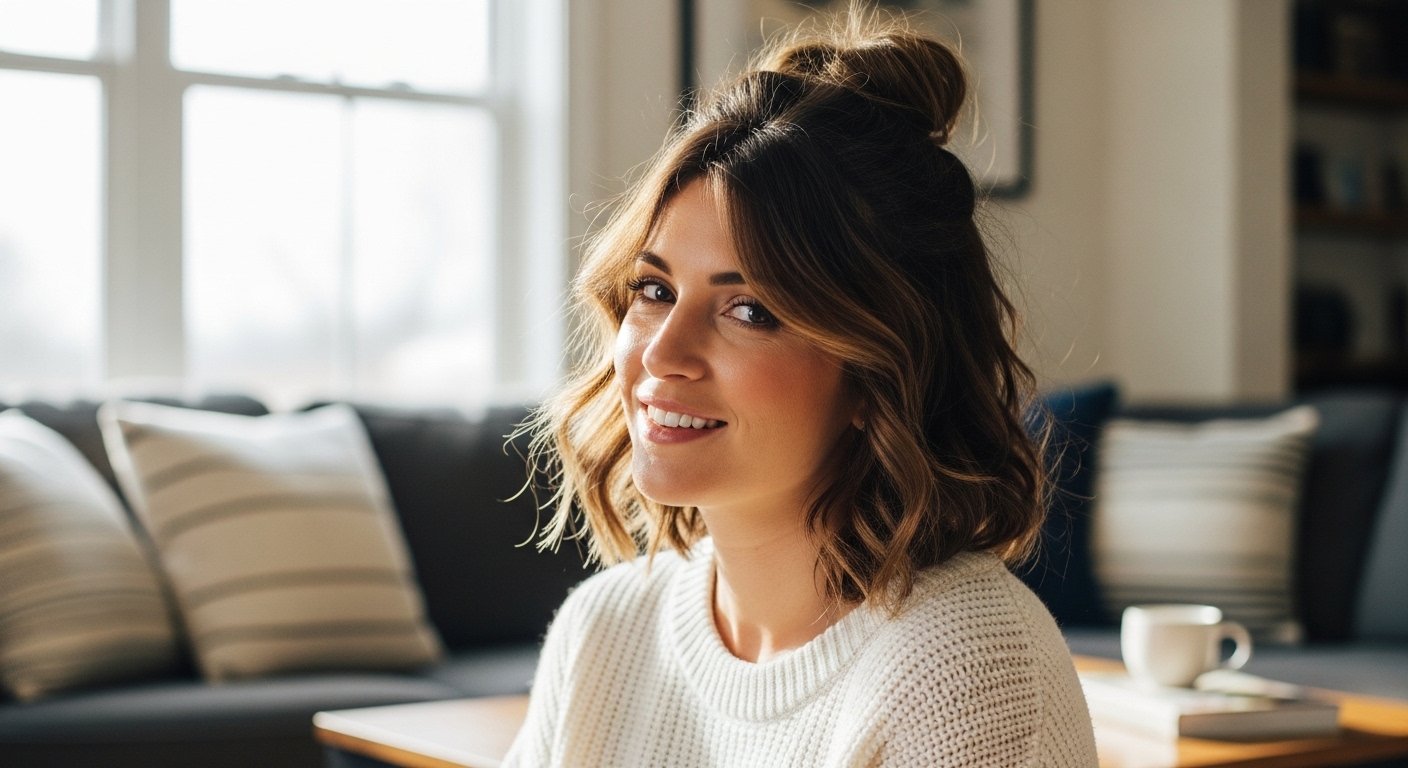 13 Messy Medium Hair Updos To Recreate